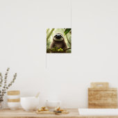 Happy Sloth Digital Artポスター ポスター (キッチン)