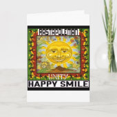 Happy smile rasta blessed 招待状 (正面)