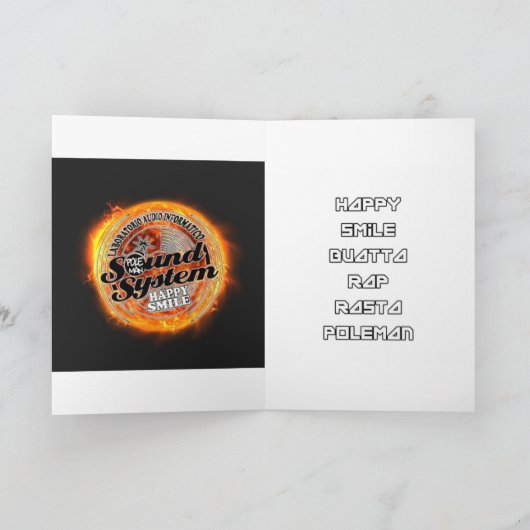 Happy smile rasta blessed 招待状 (内部)