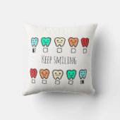 "Happy Smile" Tooth Pillow - tandläkar kudde-cover クッション (裏面)