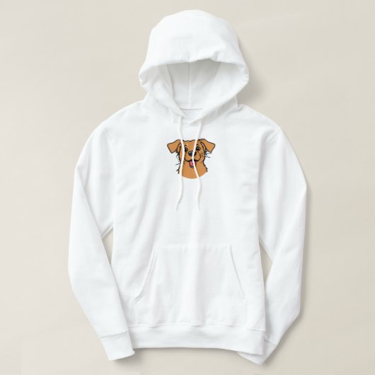 Happy Smiling Dog パーカ (デザイン正面)