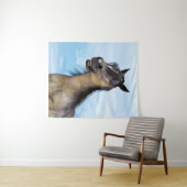 Happy Smiling Grulla Horse タペストリー (インサイチュ(横))