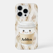 Happy Smiling Paper Cup iPhoneケース (裏面)