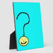 Happy Smiling Question Mark Emoji, Kids Art フォトプラーク (側面)