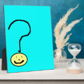 Happy Smiling Question Mark Emoji, Kids Art フォトプラーク (側面)