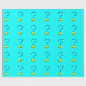 Happy Smiling Question Mark Emoji, Kids Art ラッピングペーパー (フラット)