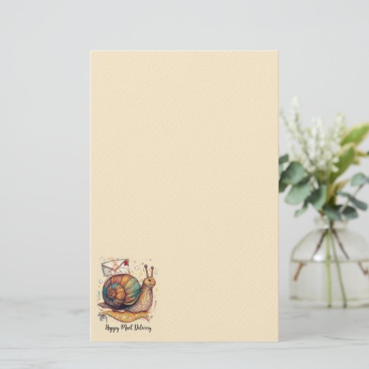 Happy Snail Mail Paper 便箋 (スタンド正面)