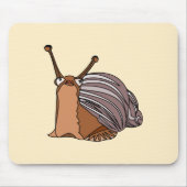 Happy Snail Mouse pad - 絵画s – お使いのカラー マウスパッド (正面)