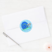 Happy Snail Stickers ラウンドシール (封筒)