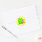 Happy Snail Stickers ラウンドシール (封筒)
