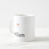 Happy Snowman Face Coffee Mug コーヒーマグカップ (正面左)