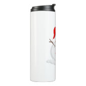 Happy Snowman in a Santa Hat タンブラー (回転左)