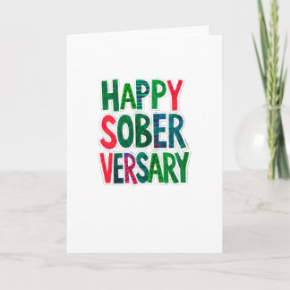 Happy Soberversary カード、5x7"、封筒付き カード