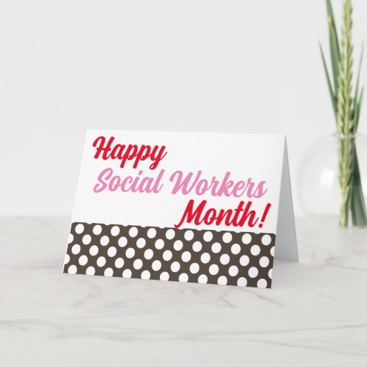 Happy Social Workers月 カード (正面)