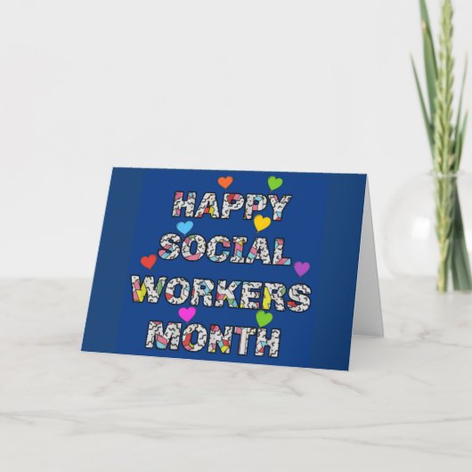 Happy Social Workers月 カード (正面)