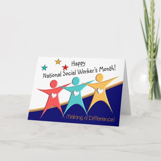 Happy Social Worker's Monthカード カード (正面)