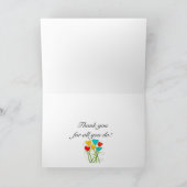 Happy Social Worker's Month お洒落花 カード (内部)