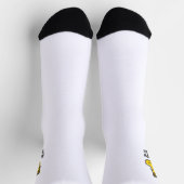 "Happy Socks" スマイルフェイスクルーソックス ソックス (上部)