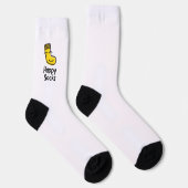 "Happy Socks" スマイルフェイスクルーソックス ソックス (右)