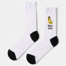 "Happy Socks" Smiley Face Crew Socks ソックス