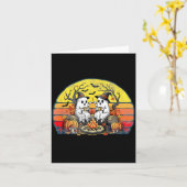 Happy Soky Camng Crew Halloween Campfire  カード (黄色い花)