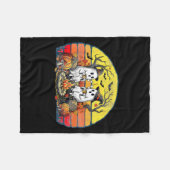 Happy Soky Camng Crew Halloween Campfire  フリースブランケット (正面(横))