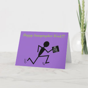 Happy Sonographer Week Cards Purple シーズンカード