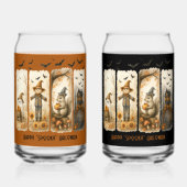 Happy Spooky Halloween Scenes Drinkware Set ガラス缶 (正面)