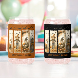 Happy Spooky Halloween Scenes Drinkware Set ガラス缶