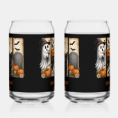 Happy Spooky Halloween Scenes Drinkware Set ガラス缶 (右)
