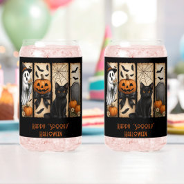 Happy Spooky Halloween Scenes Drinkware Set ガラス缶