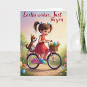 Happy Spring Bicycle Ride Card カード (正面)
