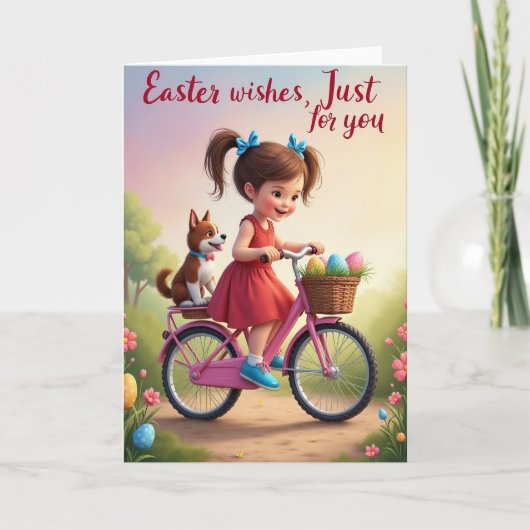 Happy Spring Bicycle Ride Card カード (正面)