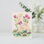 Happy Spring & Hoppy Easter Postcard ポストカード (スタンド正面)