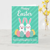 Happy Spring Lagomorphs カード (黄色い花)