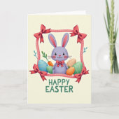 Happy Spring Oval Pattern Card カード (正面)