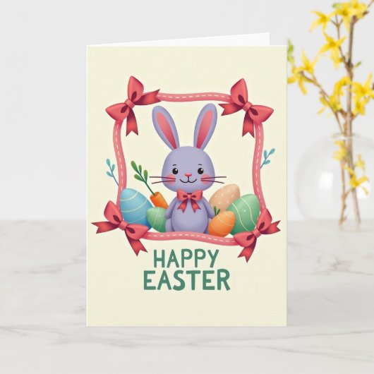 Happy Spring Oval Pattern Card カード (黄色い花)