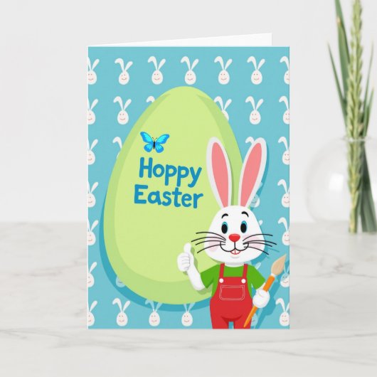 Happy Spring Rabbit Art Card カード (正面)