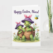 Happy Spring Reptile Friend Card カード (正面)