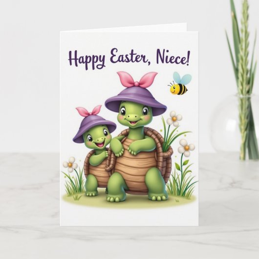 Happy Spring Reptile Friend Card カード (正面)