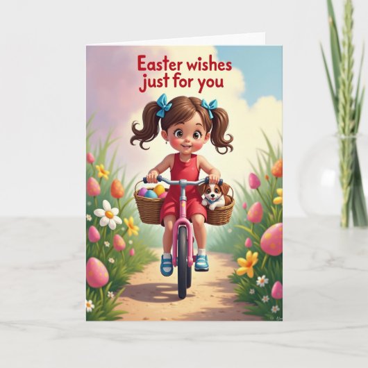 Happy Spring Ride Greeting Card カード (正面)