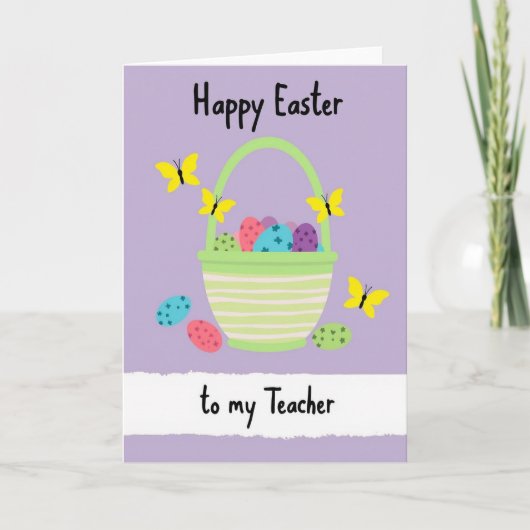 Happy Spring Teacher Card カード (正面)