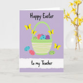 Happy Spring Teacher Card カード (黄色い花)