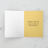 Happy Spring Tree Flowers New Beginnings Blessings カード (内部)