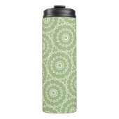 Happy Spring Wavy Circle Green タンブラー (正面)