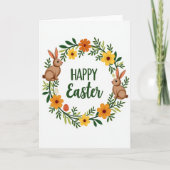 Happy Spring Wreath Season カード (正面)