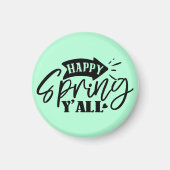 Happy Spring Y’all Typography Design-49765 マグネット (正面)