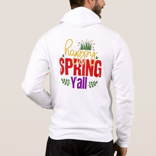Happy Spring Y'all-90996 パーカー パーカ (裏面)