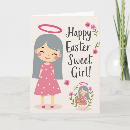 Happy Spring Young Person Card カード (正面)
