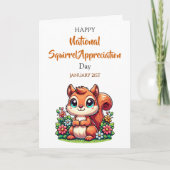 Happy Squirrel Appreciation Day | January 21st カード (正面)